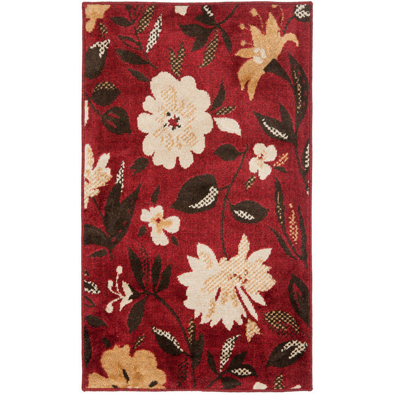 Kashmir Performance Floral Rug, Rectangle 3' x 5'