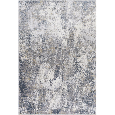 Tapis gris anthracite / gris clair Adelene
