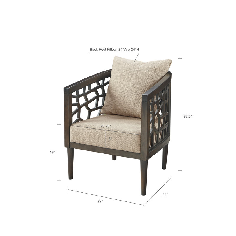 Chaise d'appoint Mid-Century Comfort Polyester
