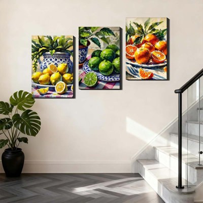 3 Piece Wrapped Canvas Wall Art
