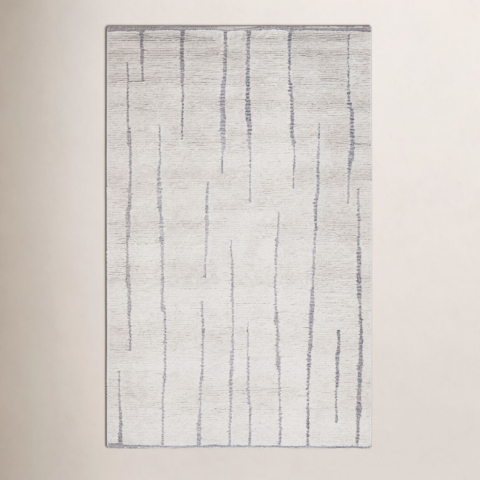 Keagan Charcoal Ivory Hand-Tufted Abstract Wool Rug, Rectangle 2' x 3'
