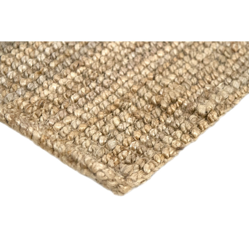 Lorie Solid Colour Jute / Sisal Hand Woven Area Rug, Square 200cm