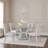 Round Glass Top with Stainless Steel Base Dining Table