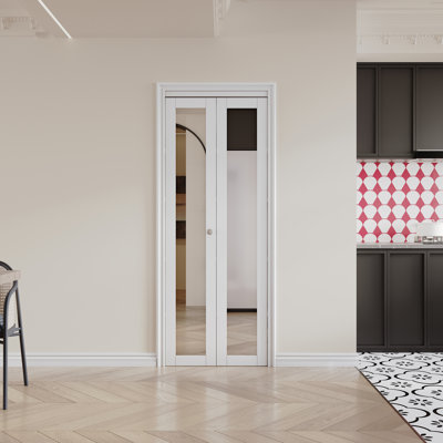 Porte pliante en bois manufacturé massif 1 porte 32 "x 80" H 32 po x 80 po avec quincaillerie d'installation