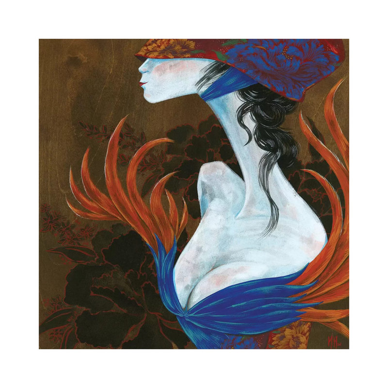 Peony Lady - Lover by Martin Hsu - Print on Canvas, Wrapped Canvas, 45.72 cm H x 45.72 cm W x 1.91 cm D