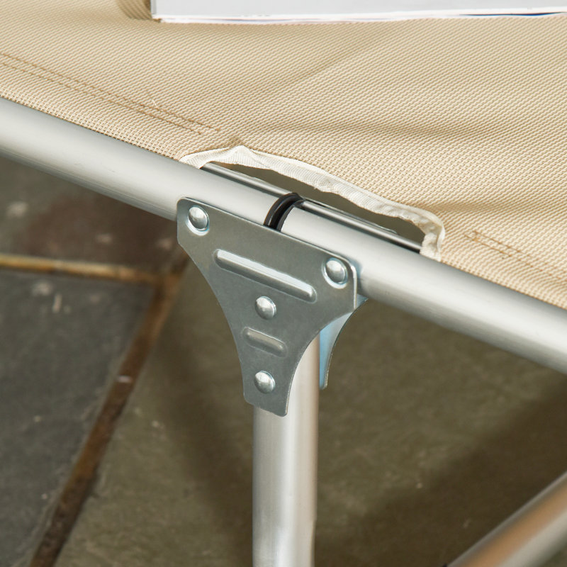 Hessville 189cm Long Reclining Single Chaise, Khaki