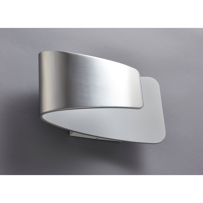 Merope LED Flush Mounted Sconce, Polished Aluminium