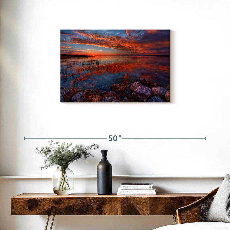 Alvord Rocky Shores Sunrise, H 20 po x l 30 po