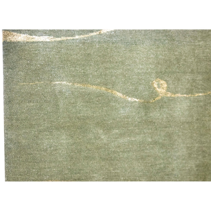 High-Quality Hand-Knotted Seafoam Area Rug