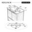 Meuble-lavabo moderne 30 po avec lavabo en céramique-386129573