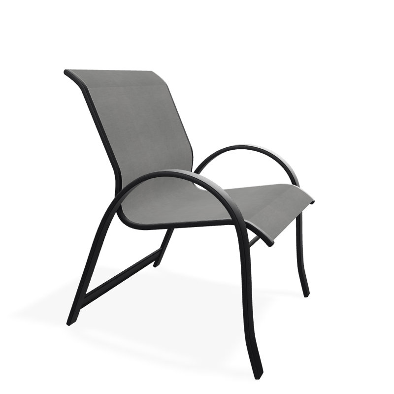 Aruba Outdoor Dining Armchair, Black