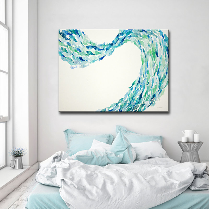 «Flow» par Norman Wyatt Jr - reproduction d'art sur toile tendue, H 12 po x l 16 po x P 1,5 po