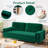 Bolland 70 Inch Velvet Loveseat Sofa With Tufted Seat Cushion And Bolster-435159376