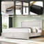 Ensemble de chambre à coucher, lit plateforme et commode 5 tiroirs Farmhouse-1182189421-1182189419
