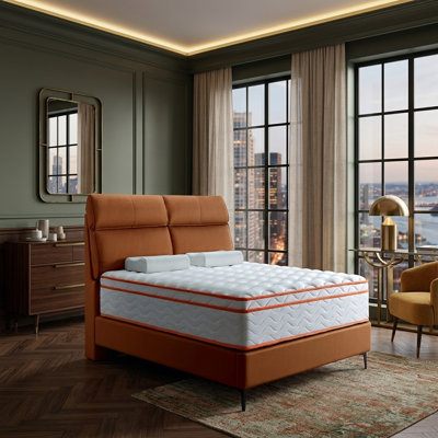 Lifesky Queen Hybrid Mattress For Back Pain: 10 Inch Memory Foam & Pocket Spring - Medium Firm Support For Couples & Adults - Fiberglass-free & Breathable Bed In A Box