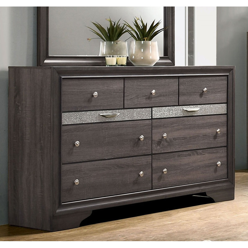 Tenino 63'' W 7 - Drawer Dresser, Gray