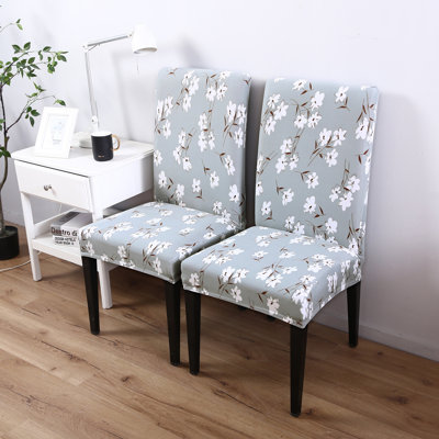 Polyester Box Cushion Dining Chair Slipcover