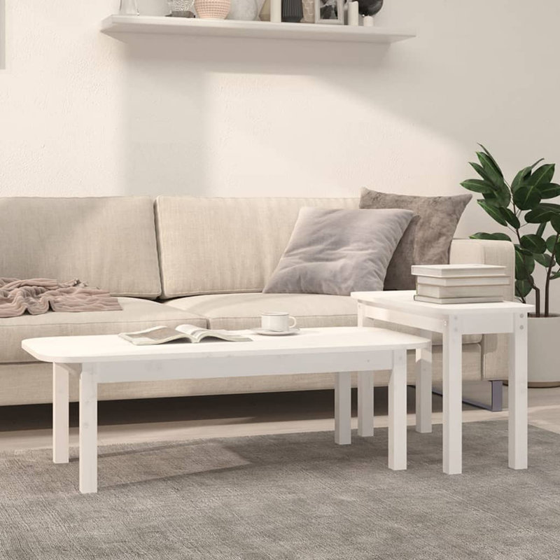 Alliyah Coffee Table, White