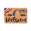 Tapis d'entrée rectangulaire Welcome