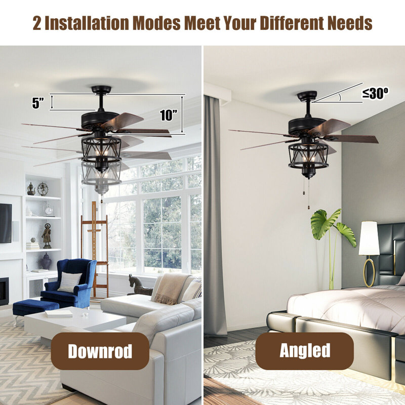 Edenfield 50'' Ceiling Fan with Light Kit