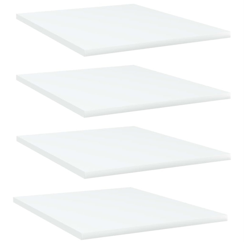 Tablettes flottantes étagères murales, Blanc, H 0,6 po x l 15,7 po x P 19,7 po