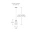 Luminaire suspendu cylindrique à 1 lumière-32971104