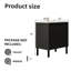 Meuble-lavabo moderne de style américain avec rainure verticale, meuble-lavabo autoportant ou suspendu 24/30/36 po avec choix de lavabo encastré blanc-1009864418-1009864428