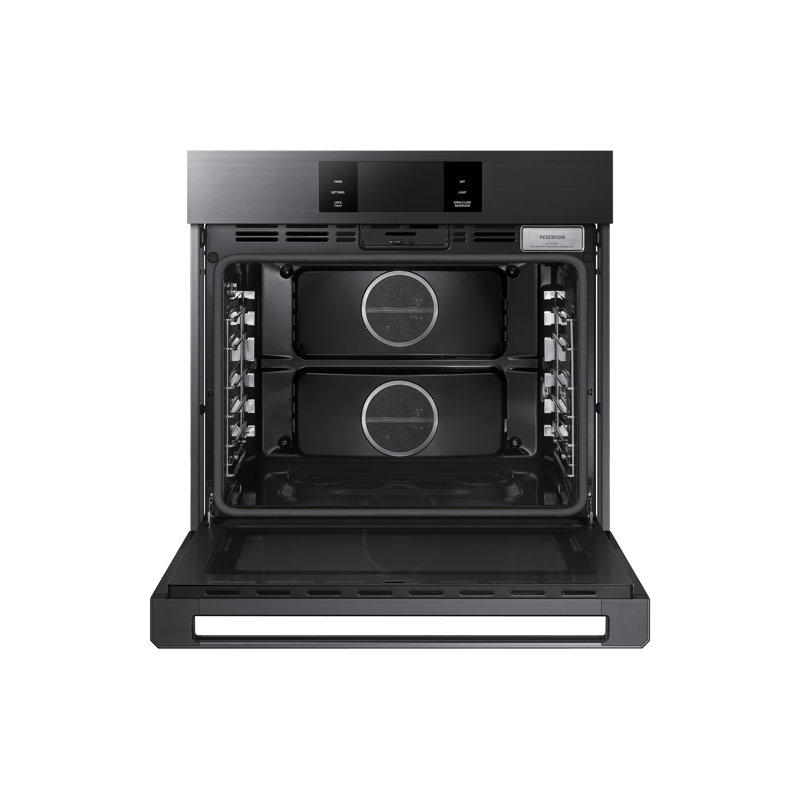 30" Single Wall Oven Steam, Contemporary, Graphite Stainless