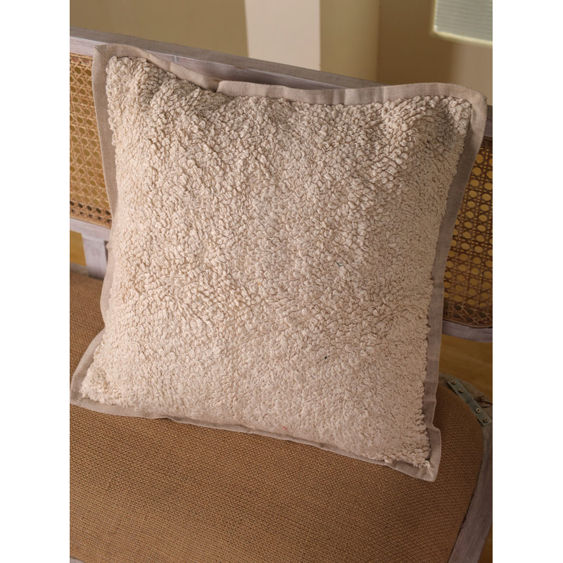 Housse en coton naturel tissé à la main 20 x 20 | Coussin Boho