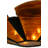 Metro Fusion Glass Semi Flush Mount
