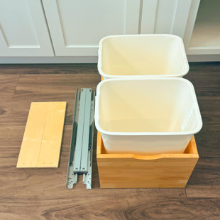 Pullout Trash Can With Soft-Close Slides