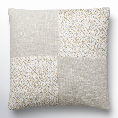 Daveney Linen Blend Throw Square Pillow Cover & Insert