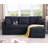 Versatile Plush Sofa Bed with Sturdy Legs for Relaxing Moments