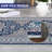 Vintage Washable Area Rug, Floral Medallion, Soft Accent Carpet for Living Room, Bedroom, Entryway, Non-Slip, Low-Pile-1502247041
