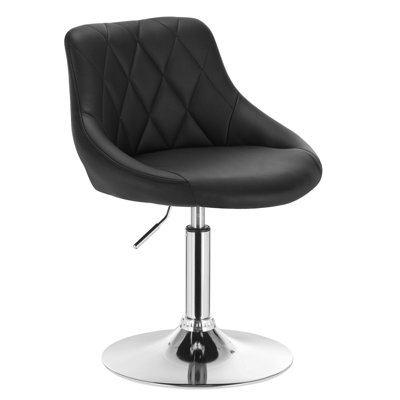Dequesha Swivel Upholstered Adjustable Height Counter Stool