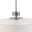 Luminaire suspendu en métal avec abat-jour tambour