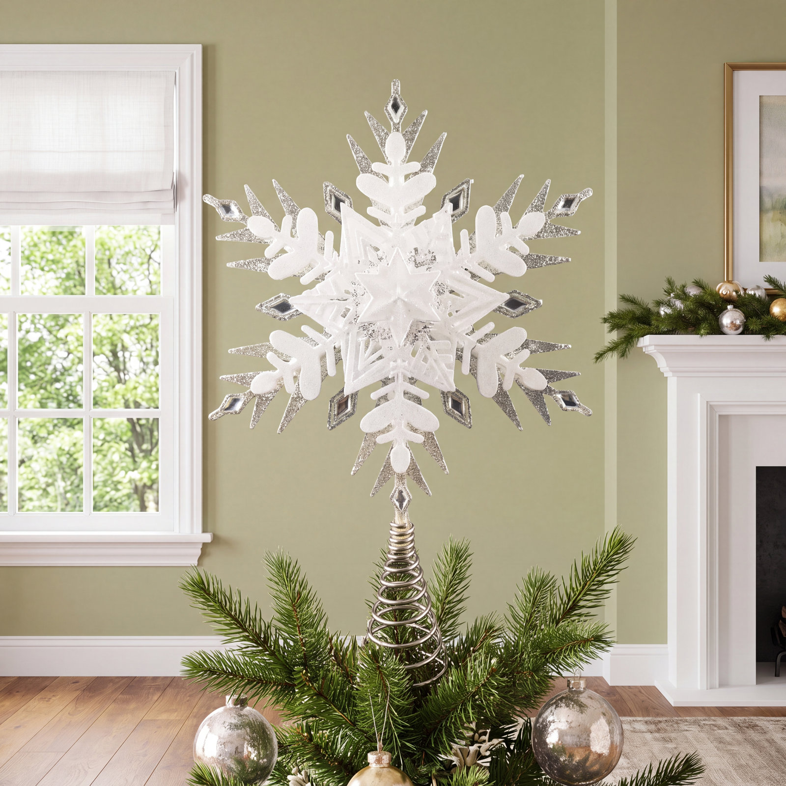 14.17'' No Theme Lighted Shatterproof Tree Topper