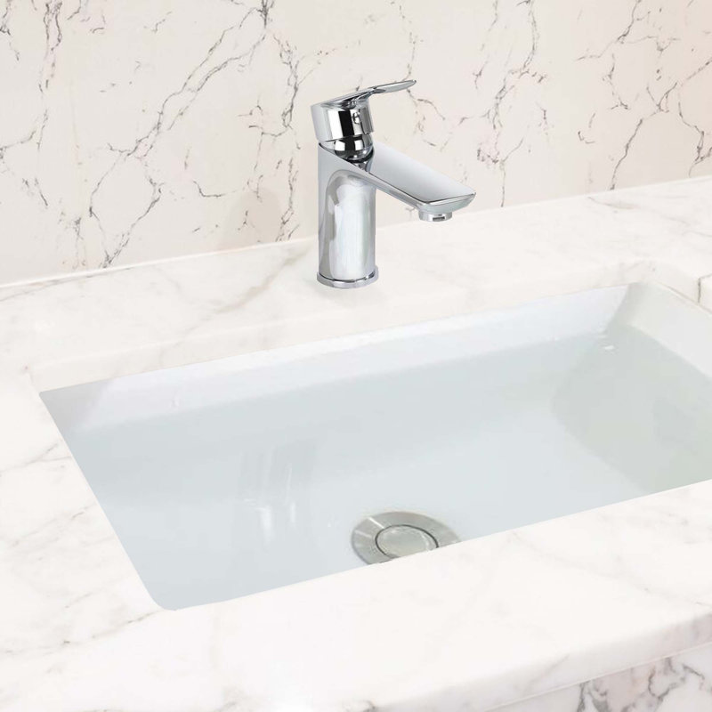 Robinet de lavabo à poignée simple, Chrome