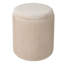 37.5cm Wide Velvet Cylinder Striped Standard Ottoman