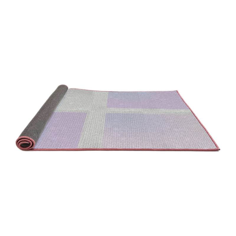 Tapis de zone mauve à motifs Hoelscher, Rond 8 pi