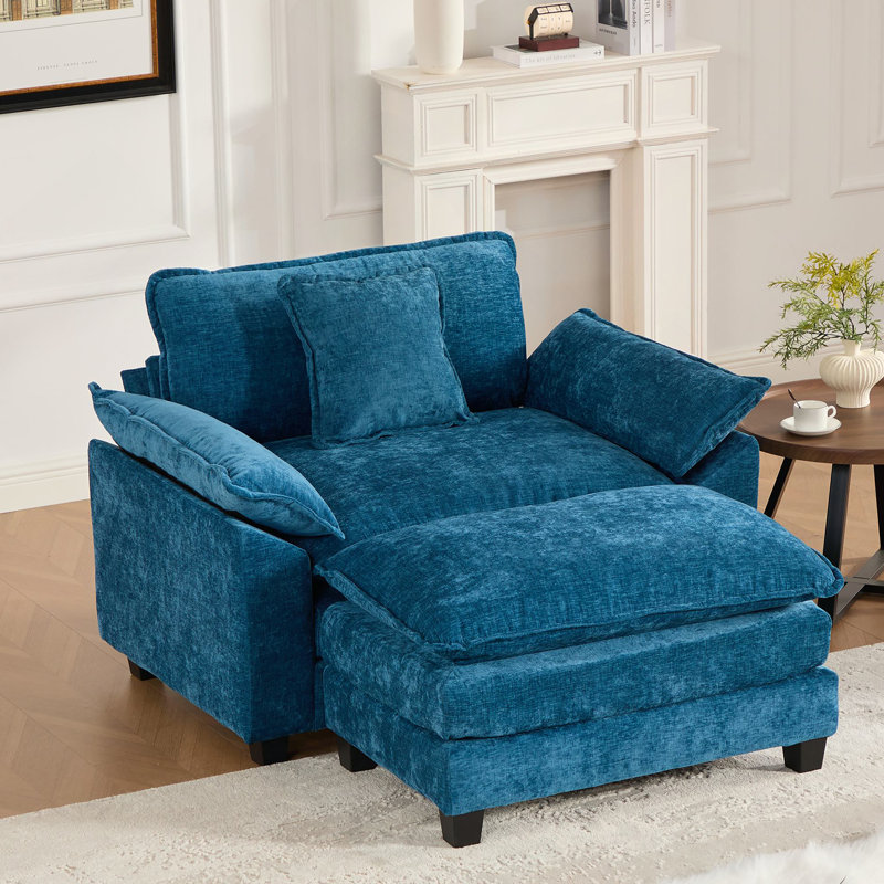 Canapé-lit confortable à assise simple sans repose-pieds, canapé modulaire moderne convenant au salon, à la chambre à coucher et à l'appartement