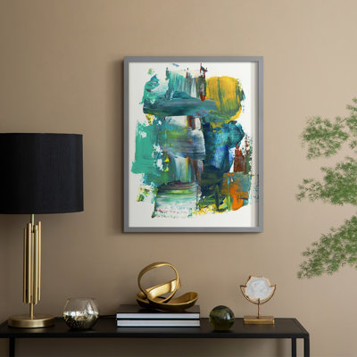 Abstract I Framed Print - Solid Wood