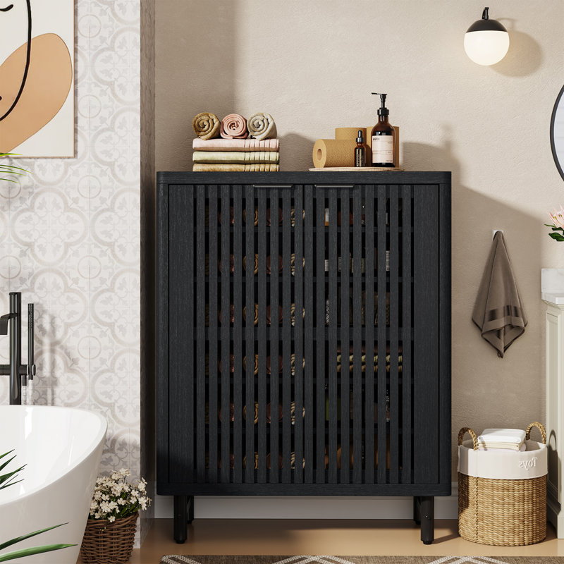 Kelahni Bathroom Cabinet, Black