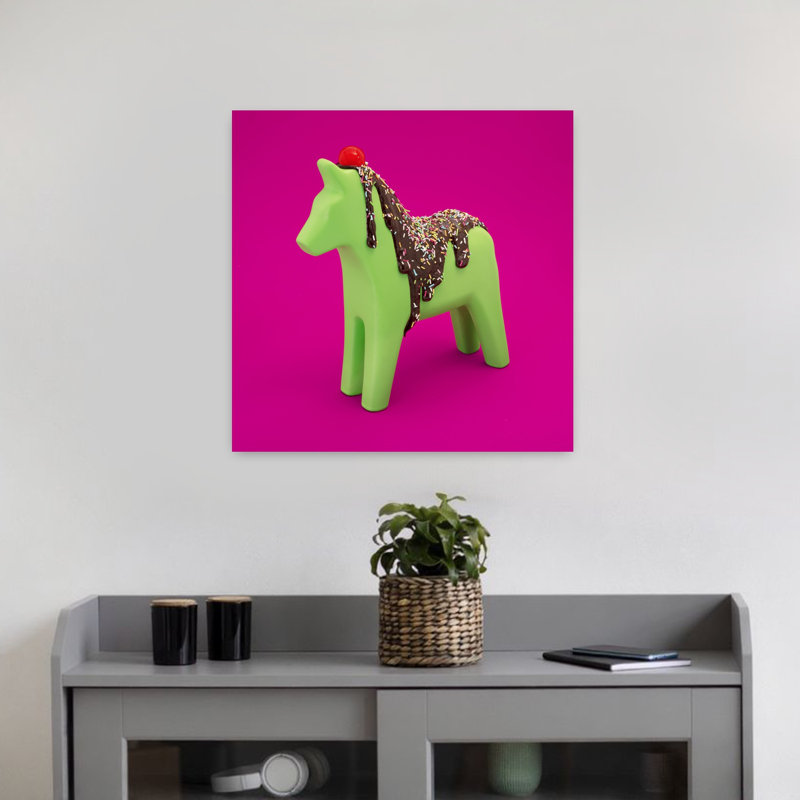 Art contemporain contemporain abstrait coloré, H 18" x l 18"