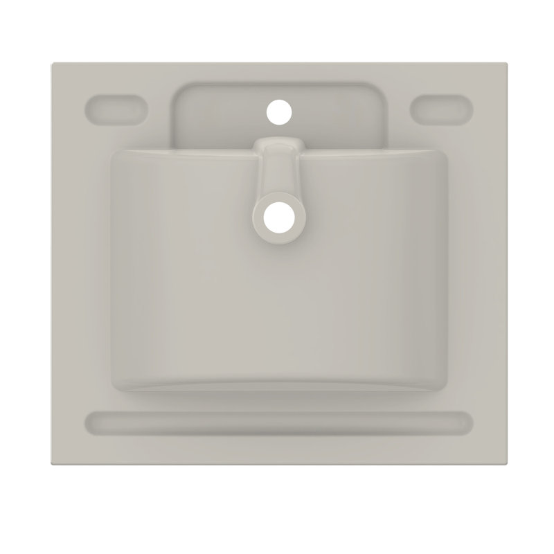 25" Ceramic Top 3 cm thick White, Single