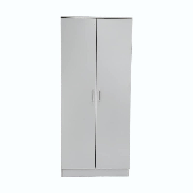 Laflipe 2 Door Manufactured Wood Wardrobe, White
