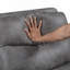 Ensemble de canapé inclinable 3 pièces gris