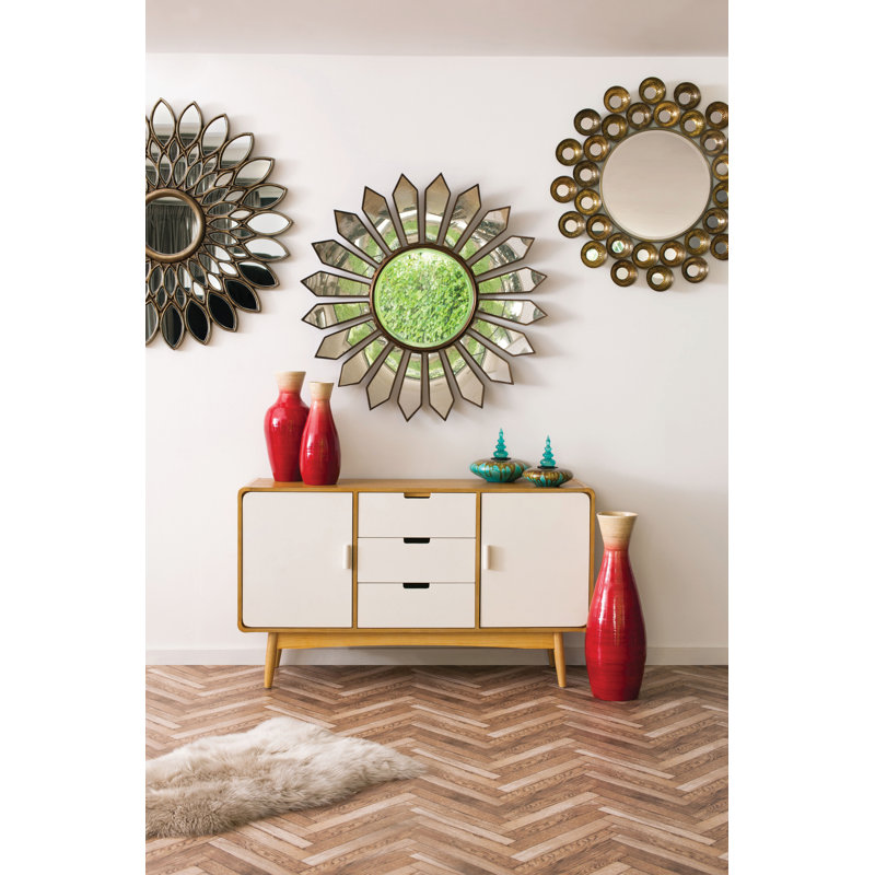Hannah Metal Flat Wall Mirror