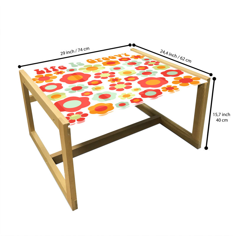 Jaiah Sled Coffee Table, 62cm H x 74cm W x 40cm D