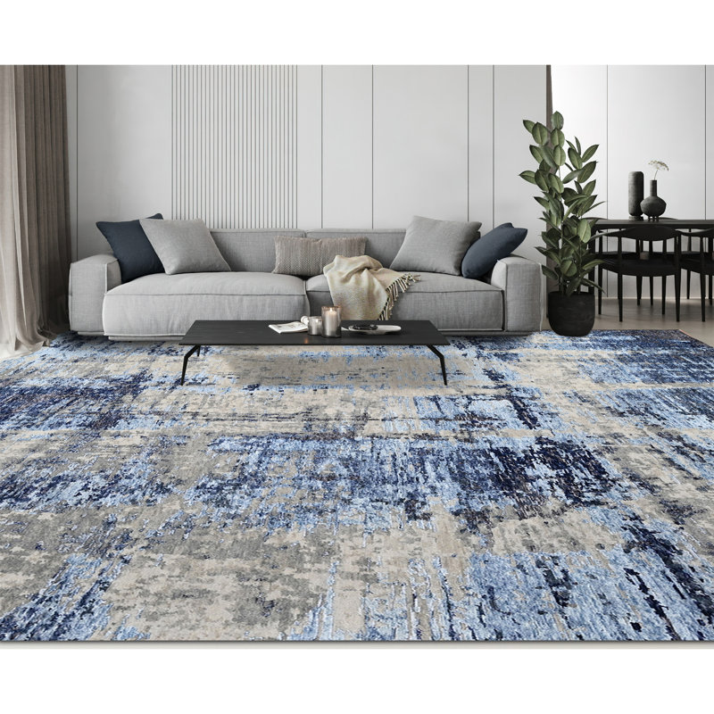 Abstract Area Rug, Rectangle 9' x 12'